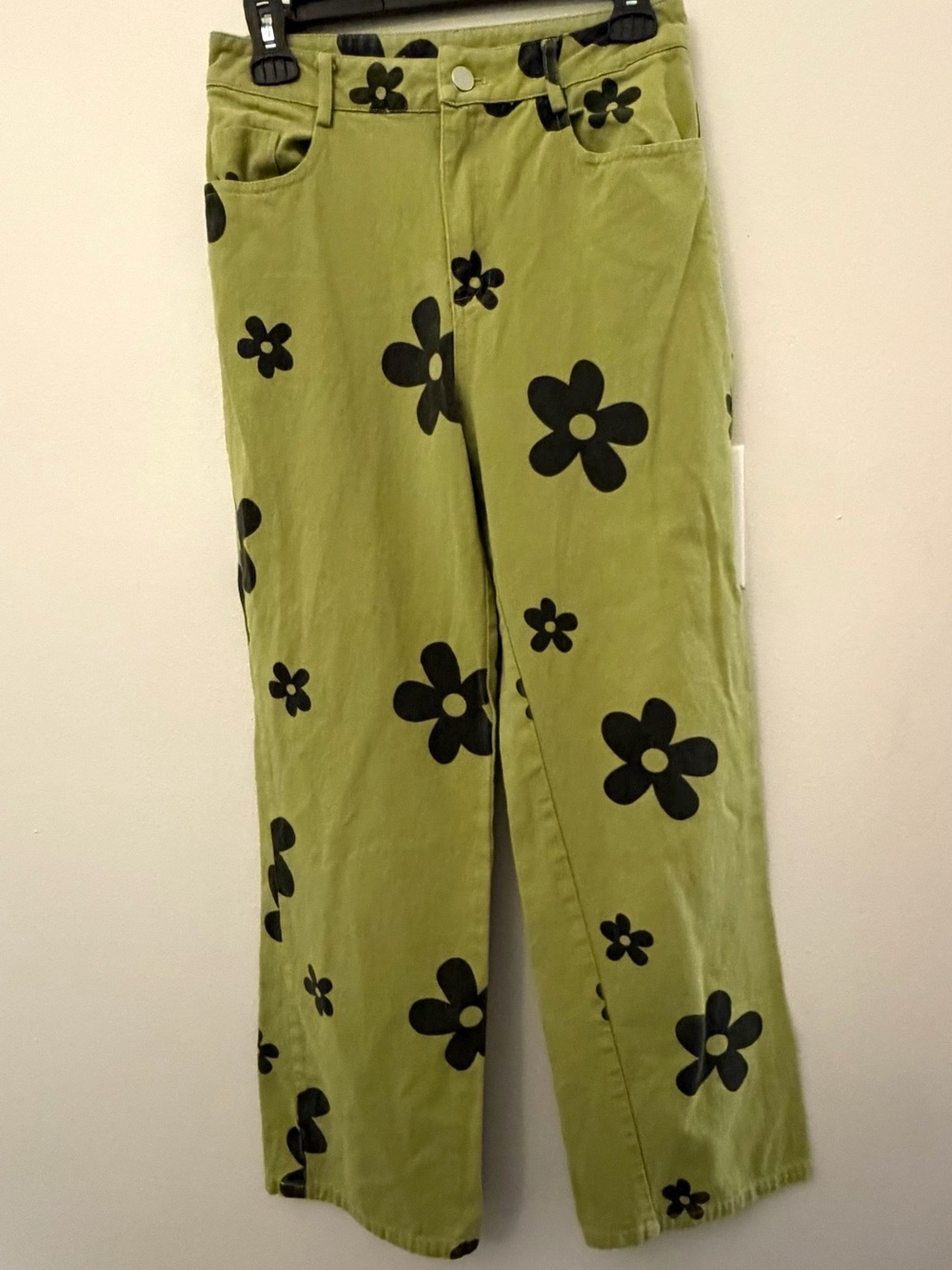 Le Lia Green Floral Print Pants